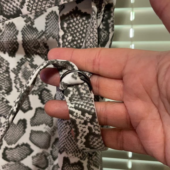 🐍 JNY Women's Snakeskin Grey Midi Dress | NWT - Picture 7 of 9